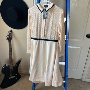 NWT Sister Jane Cream Midi Dress